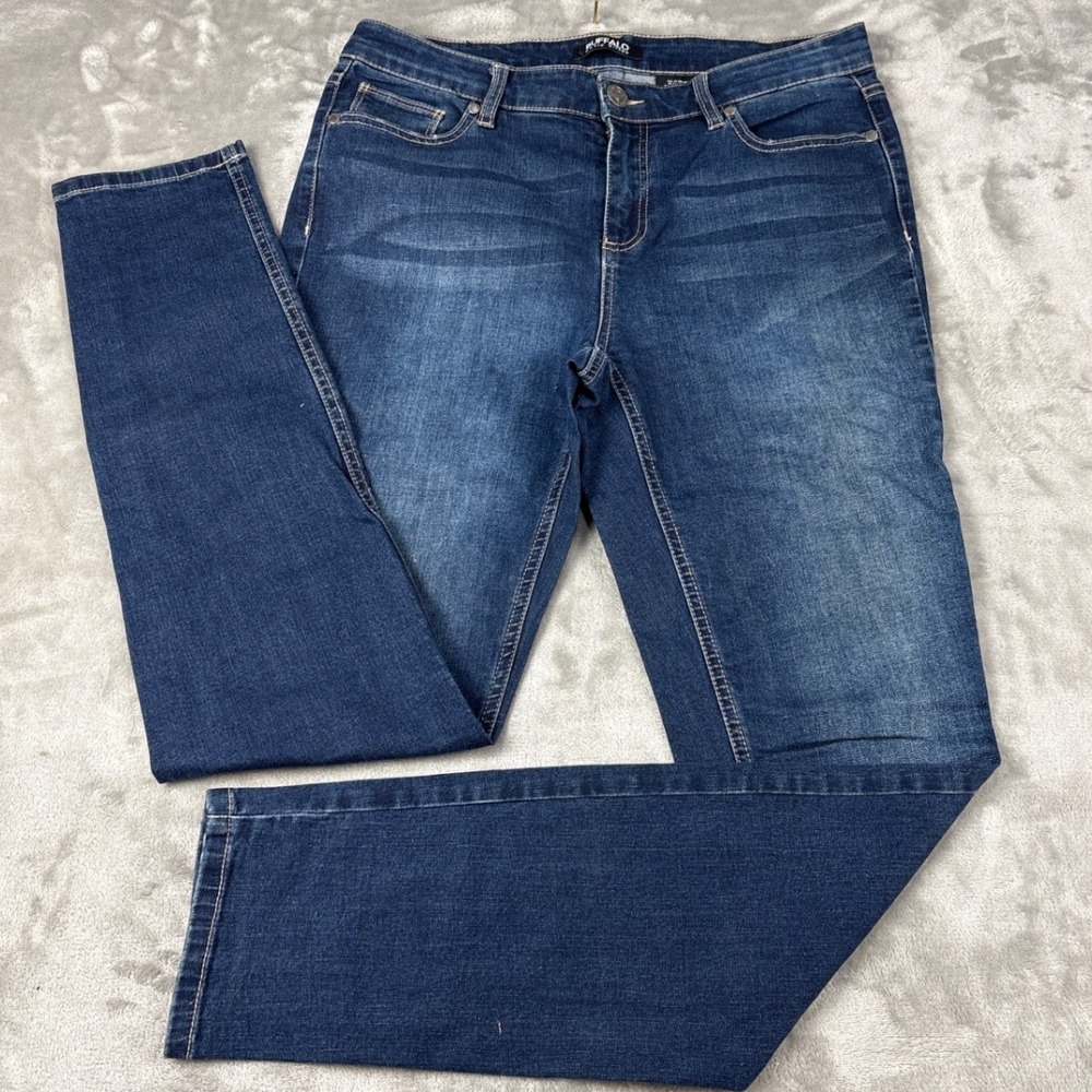 Buffalo David Bitton Womens Dark Wash Skinny Jeans‎ Blue Mid Rise Size 30/33x29